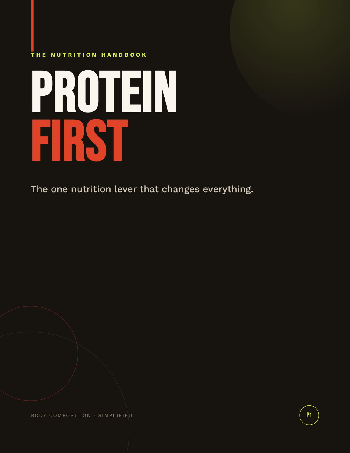Protein First